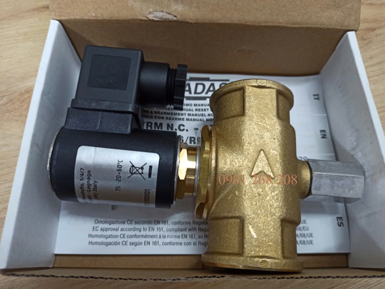 van dien tu thuong dong dn25 24vdc madas M16RMO NC DN25